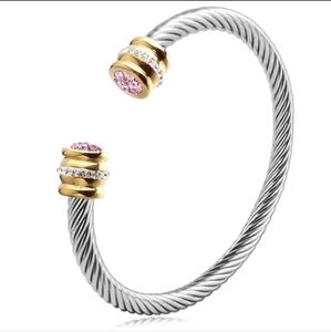 Zirconia Crystal Cuff Bracelet